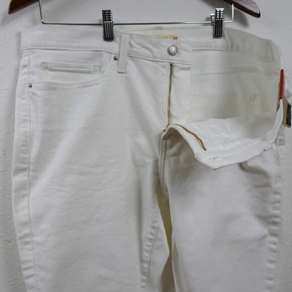 Levi's 311 Shaping Skinny Jeans Women's Size 18 White Denim Stretch Shaping - Picture 3 of 12